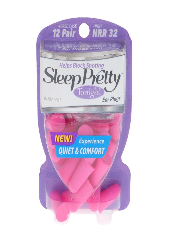 Hearos Sleep Pretty Tonight Foam Ear Plugs, Hearing Protection, 32 NRR, 12 Pair,Purple,5803 - Image 1